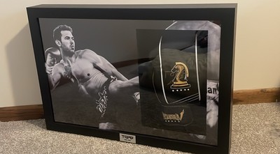  Mark Of A Champion  Andrew Tate TOPG  Signed Wudan Boxing Glove Auto