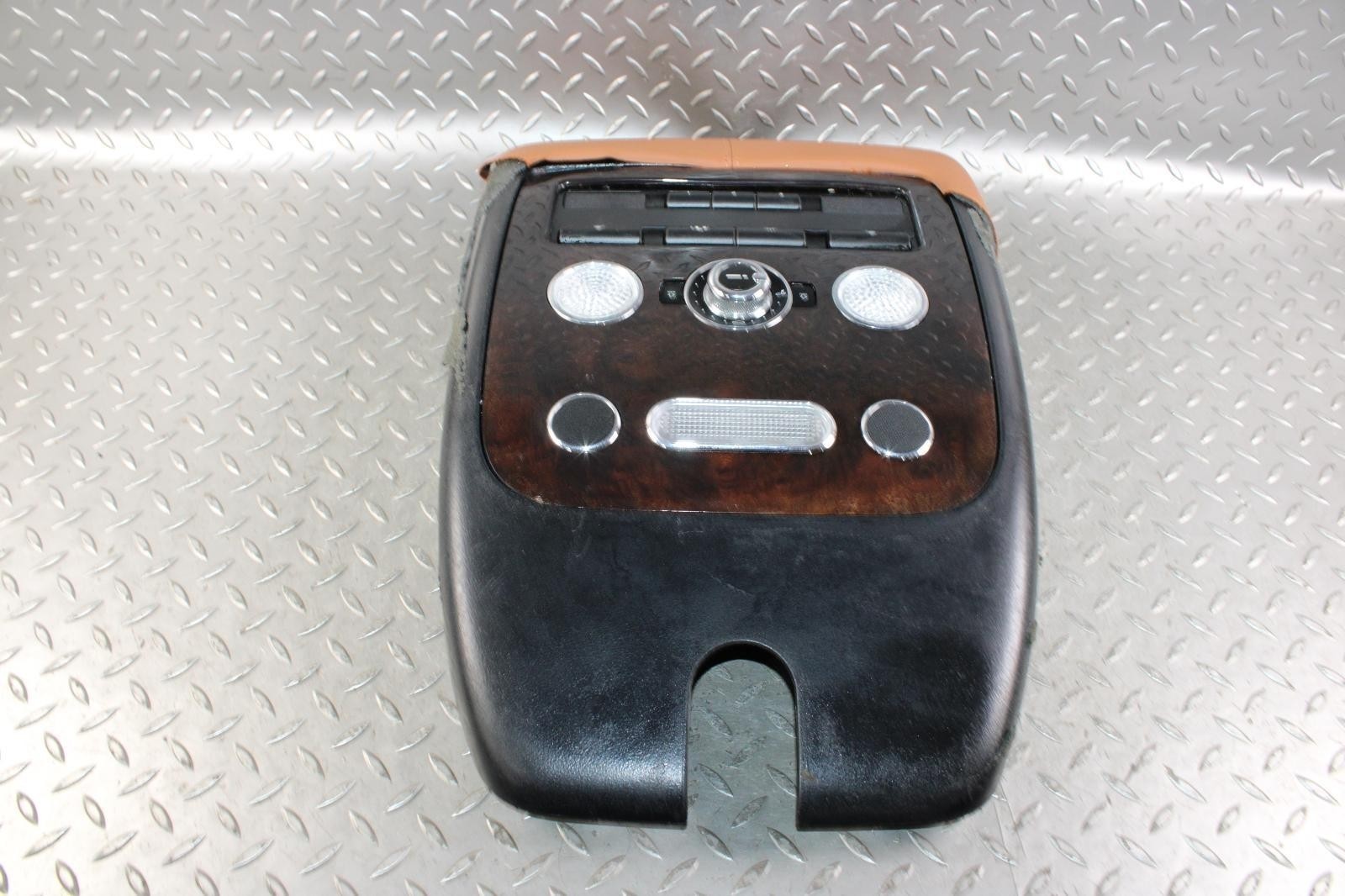 ⚠️DMG⚠️ 13-18 Flying Spur Brown Woodgrain Overhead Roof Center Console Lamps OEM