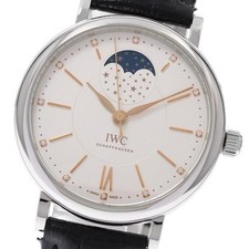 IWC PORTOFINO IW459011 37mm SS Silver Dial Automatic Moonphase #C253 6
