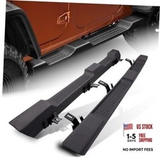 OE Style Black Heavy-Duty Side Steps for JK 4 Door 2007-2018