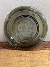 VTG , La Quinta Motor Inns, Ashtray. 4.5”x4.5”. Round, Glass, 4Slot