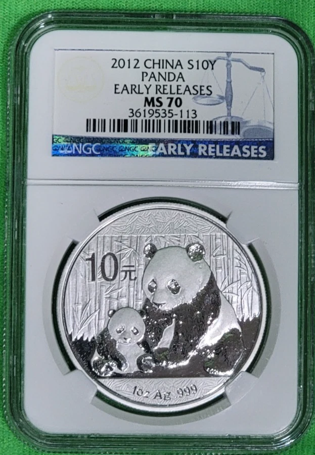 Chinese Panda MS 70 Graded 2012 Silver Bullion Coins for sale | eBay