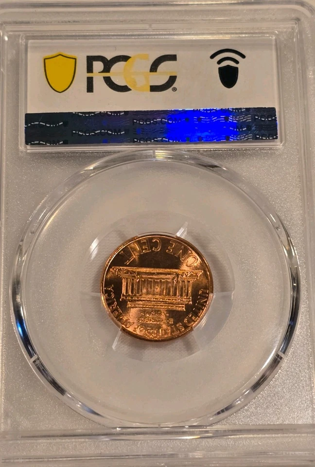 1993 D Lincoln Memorial Cent PCGS MS67RD - Gem Specimen - Image 2 of 3