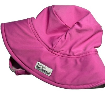 Baby Sun Hat THE ORIGINAL FLAP HAPPY  Hat Pink Small Infant
