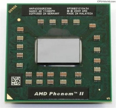 AMD Phenom II X2 P650 2.6GHz 2MB s1 LP HMP650SGR23GM Laptop CPU