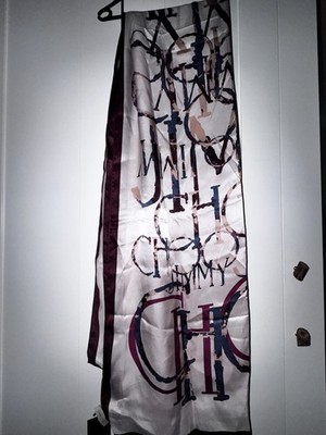 Jimmy Choo London Seiden Schal 68x180 cm 100% Seide Schal  Tuch Neu Mit Etikett