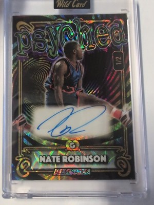  2024 Wild Card JTH Basketball Nate Robinson 1/2 Psyched Auto Scope Lasers  