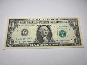 1977 Frn $1 Error Light Ink Transfer On Both Sides of Note (3of 5 Consecutive)BU