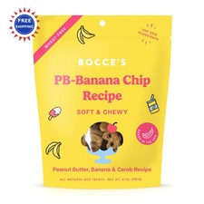 Bocce s Bakery Dog Treats Peanut Butter Banana 6 oz Bocces Chip Recipe Dogs