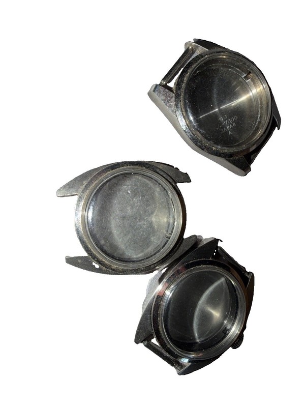 Watch Case Lot Of 3 Seiko, 31mm, Some NOS some Used sold as is. Parts