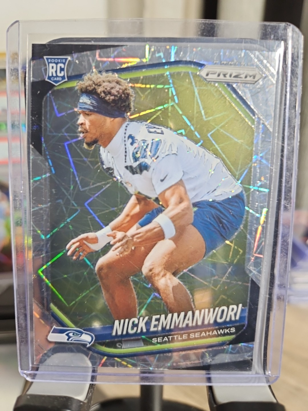 2025 Panini Prizm - Nick Emmanwori #320 Lazer Prizm (RC) Seahawks