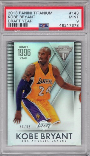 2013 Panini Titanium Draft Year #143 Kobe Bryant /96 PSA 9