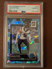 Jalen Pitre 2022 Optic Rated Rookie Ice Prizm SSP RC Texans 7/15 PSA 10