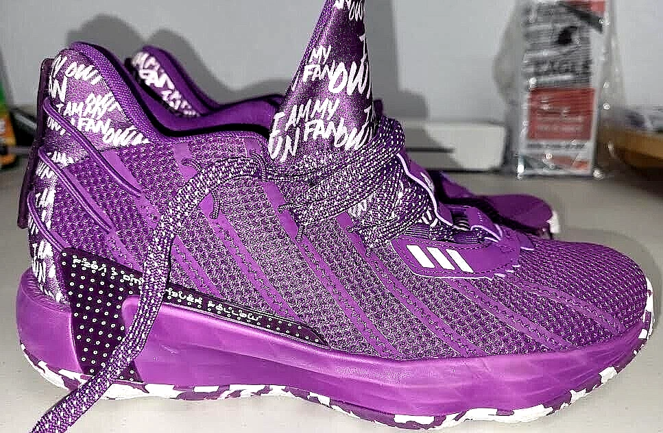 NEW Adidas Dame 7 Men 14 I Am My Own Fan‎ Glory Purple 2020 Basketball Sneaker Adidas Dame 7 I Am My Own Fan - Glory Purple for sale | eBay main image 4