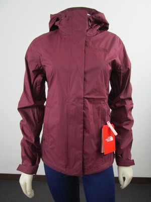 north face rain jacket red
