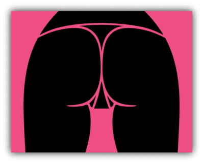 #ad Sexy Woman Ass Car Bumper Sticker Decal $2.95