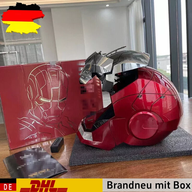 MARKENLOS Iron Man Helm MK5 Autoking Vollautomatisch Voicecontrol/ Fernbedienung DE DHL