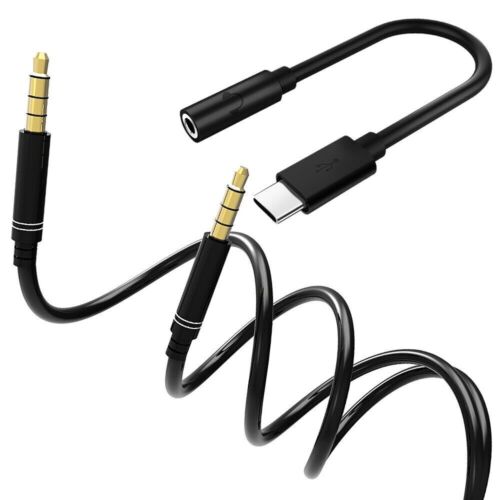 Type C to 3.5mm Audio Jack DAC Chip Adapter AUX Cable f Samsung Galaxy S20 Plus
