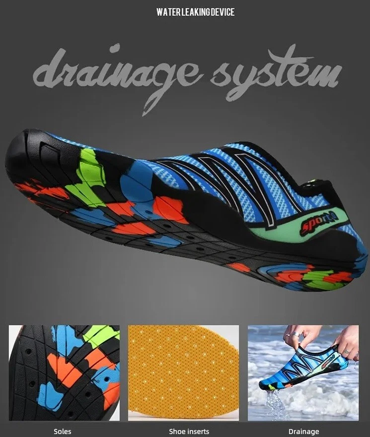 Mens Women Shoes Beach Water Swimming Slippers Barefoot Surfing Seaside Sneakers - Picture 9 of 22