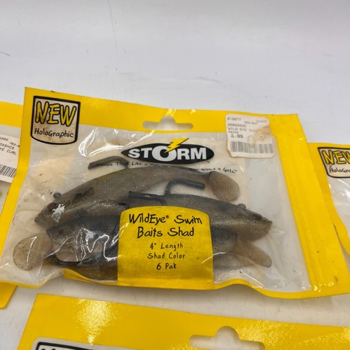 LOT of STORM WILDEYE Curl Tail Minnow Swim Bait Shad Packages 2" 3" 4" - Picture 4 of 19
