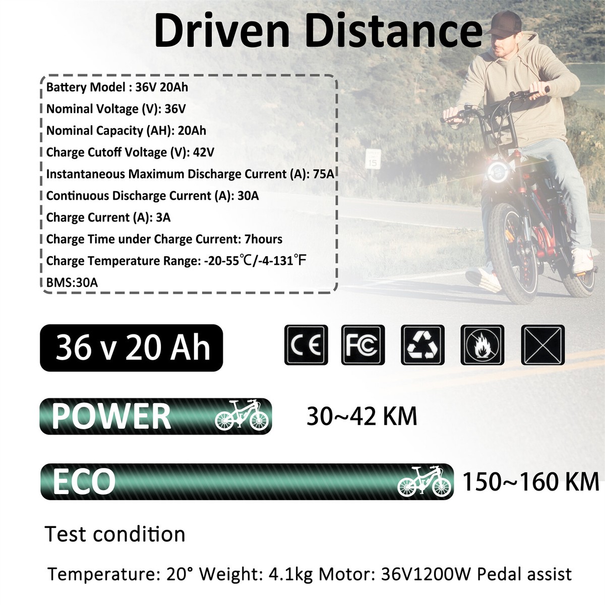 36V 20Ah Hailong E-Bike Battery Pack ≤1500W Ebike Electric