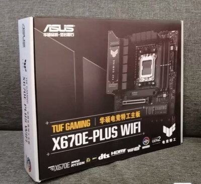 ASUS TUF Gaming X670E-PLUS WiFi AM5 ATX AMD Motherboard Support AMD R5 7800x