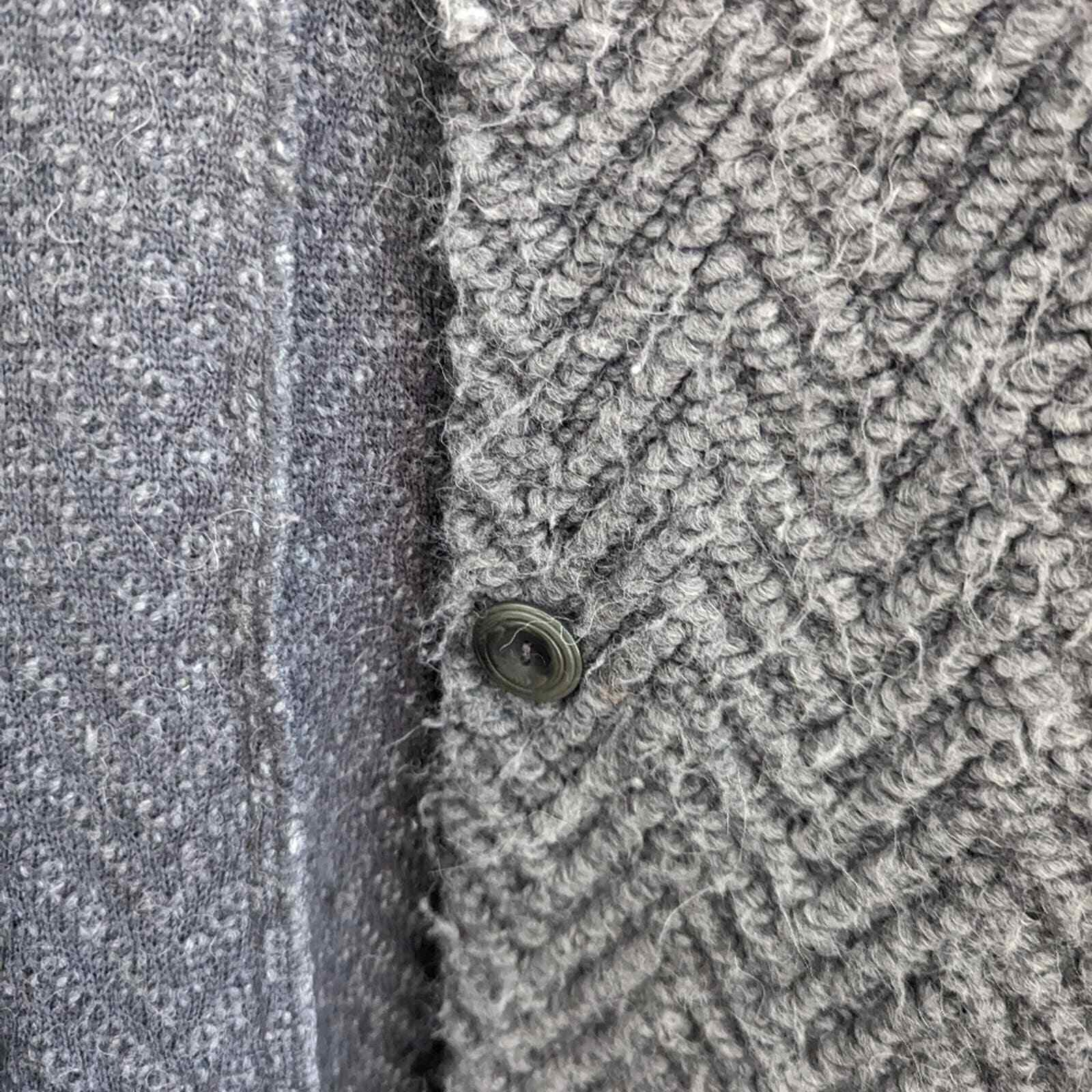 Eileen Fisher Lofty Chevron Wool Blend Coat One B… - image 5