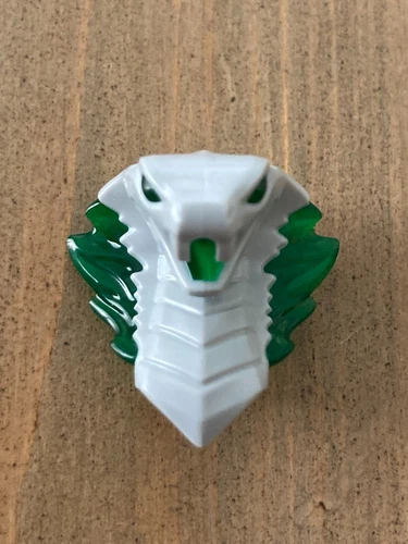 LEGO Minifigure Snake / Cobra Head Modified w/ Open Mouth - Light Bluish Gray