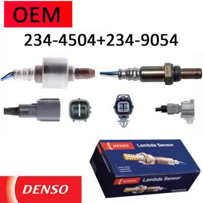 2PCS OEM DENSO Oxygen Sensor 234-4504+234-9054