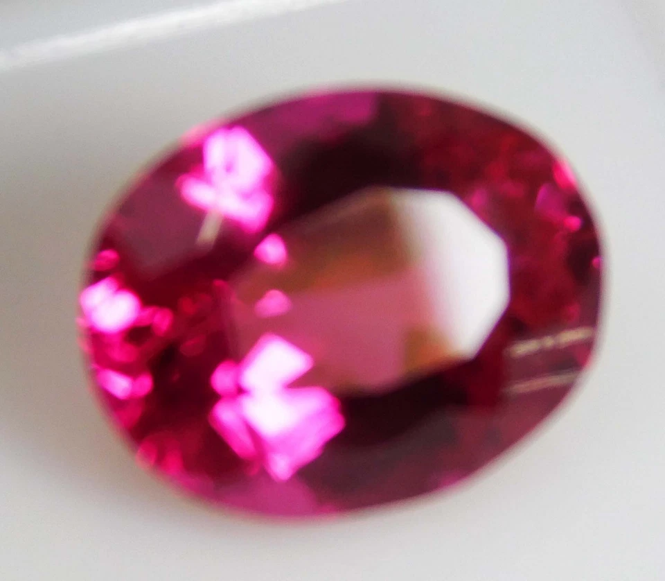 7.60 Ct Natural Mozambique Dark Red Ruby Oval Cut Loose Gemstone Certified - Image 3 of 4