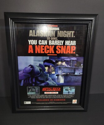 FRAMED - Metal Gear Solid Playstation 1 PS1 PS One PC 1998 Game