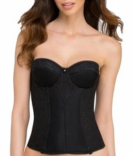 Dominique BLACK Longline Lace Torsolette, US 44B, UK 44B