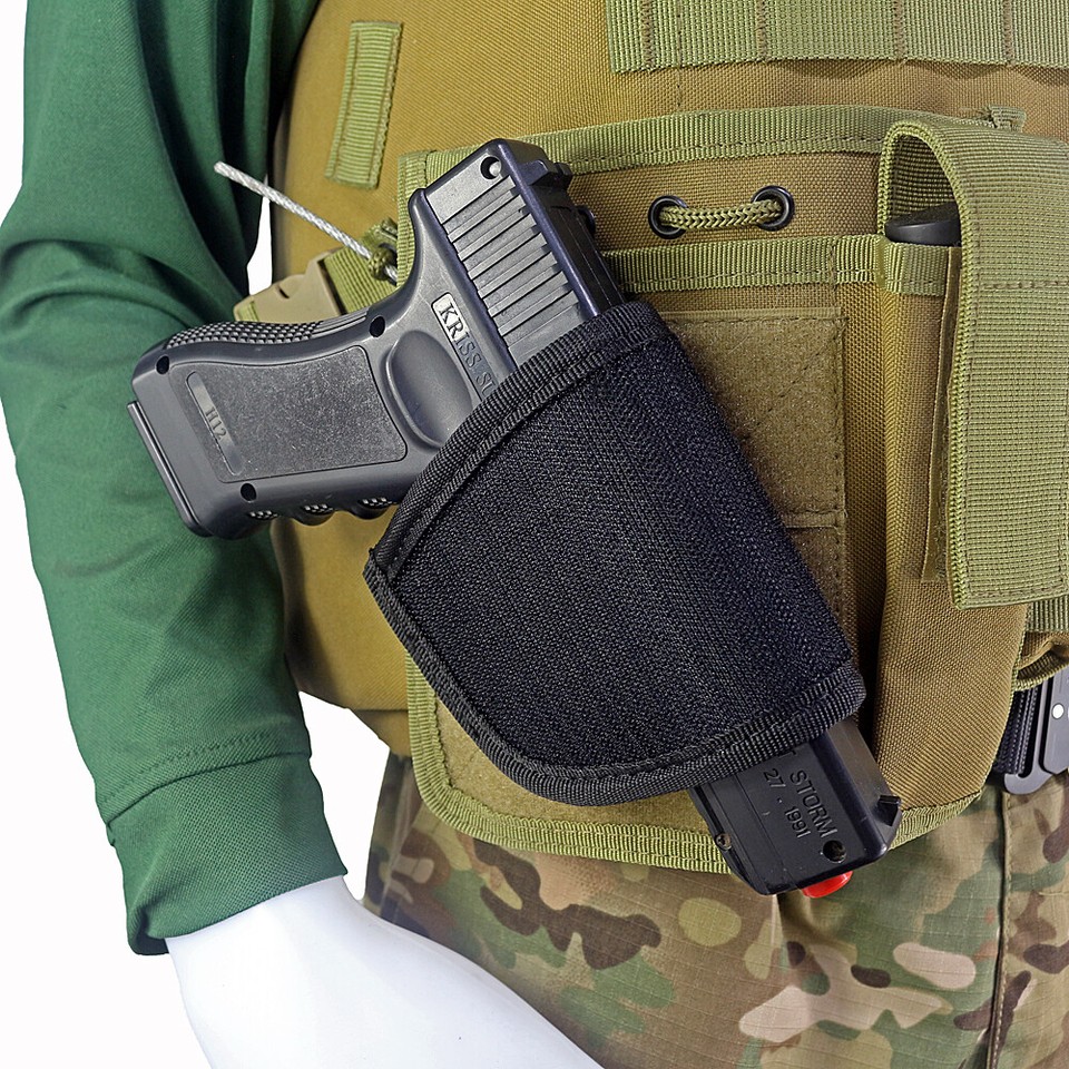 Universal Adjustable Pistol Holster Hook & Loop Concealed Carry Gun ...