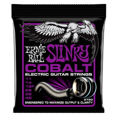 Ernie Ball 2720 Cobalt Power Slinky Saiten für E-Gitarre 11-48 1-6 Packungen