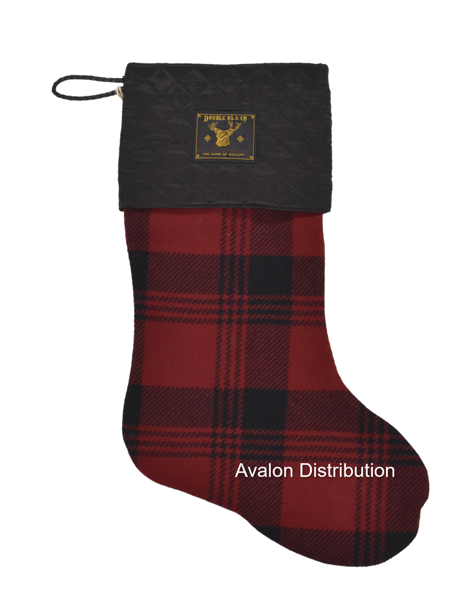 Ralph Lauren RRL Red Black Plaid Wool 18