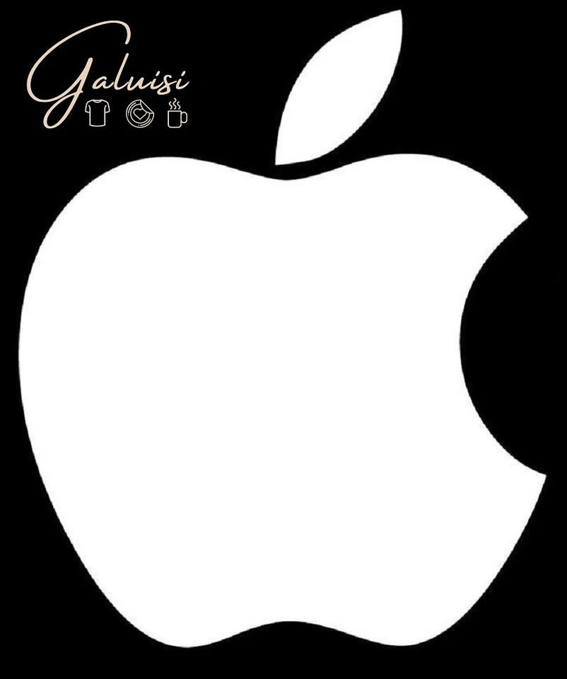 ADESIVO APPLE STICKER MELA LOGO IPHONE IOS per AUTO, MOTO, BICI, PARETE, CASCO - Immagine 3 di 3