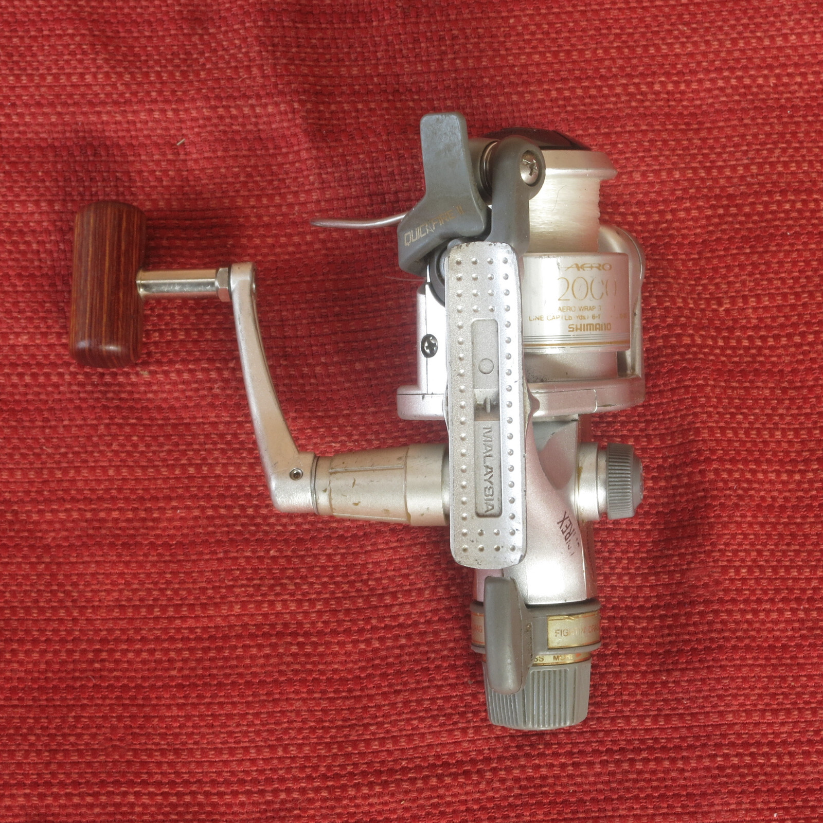 Shimano Spirex 2000RB Spinning Reel -4 ball bearing -6lb to 10Lb line -Rear Drag