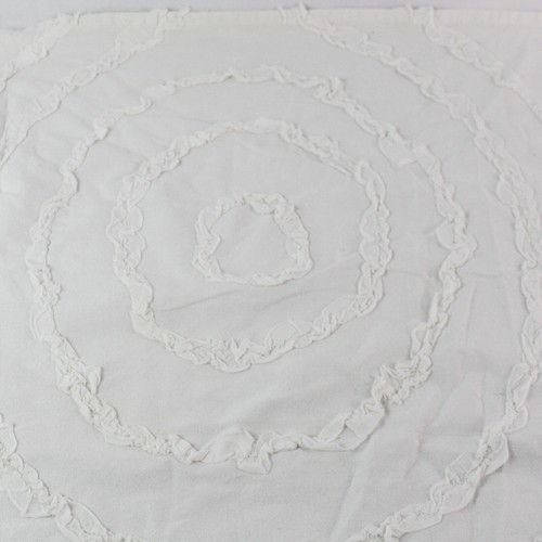 Ohome Blanco 100% Algodón Cortina de Ducha 166x188cm Usada Con Manchas - Imagen 2 de 5
