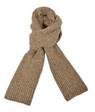 Ferruccio Vecchi Donegal Made In Italy Knit Scarf Beige One Size