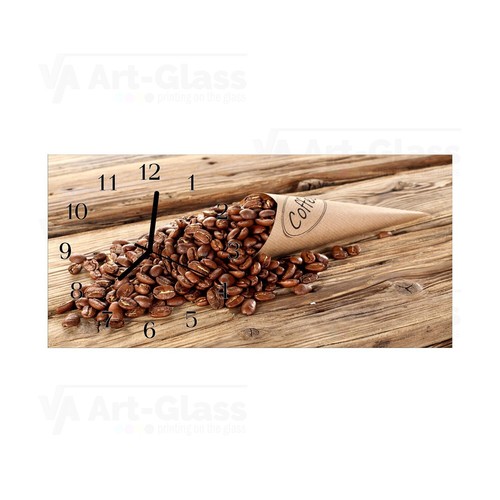 Wall Clock Unique Home Decor Coffee Beans on the Brown w 60 x h 30/cm, SALE - Picture 2 of 3