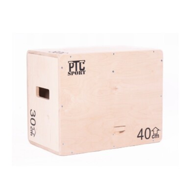 Plyobox Jump Box Holz Crossfit Fitness Training Sprungkasten 3 Höhen 50x40x30cm