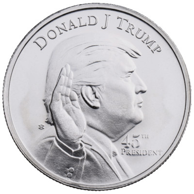 45th President - 1 oz .999 Fine Silver Round | eBay