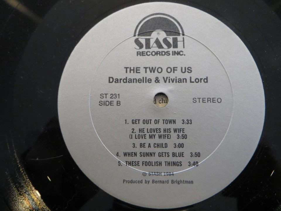 Dardanelle, Vivian Lord – The Two Of Us - 1984 - Stash ST 231 Vinyl LP VG+/VG - Imagem 4 de 4