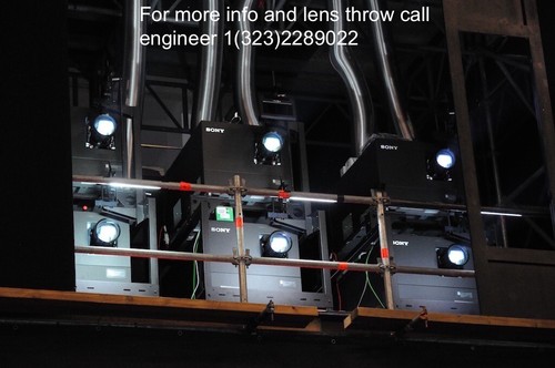 DCP 4K cinema PROJECTOR DCI Sony SRX-R515P + lens + server located in Europe