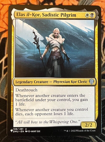 1x NM Elas il-Kor, Sadistic Pilgrim - The List #DMU-198/281 U - MTG Magic x1
