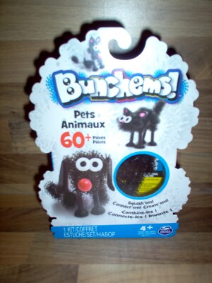 Bunchems - Animaux - Pets /  Kit 60pc Chien / Chat - Spin Master 20069722 