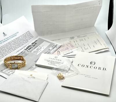 Concord Veneto Ladies 18K Gold Watch 51-25-665 MOP Dial  display picture 1