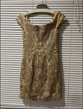 Sparkly Gold Gems Event Dress