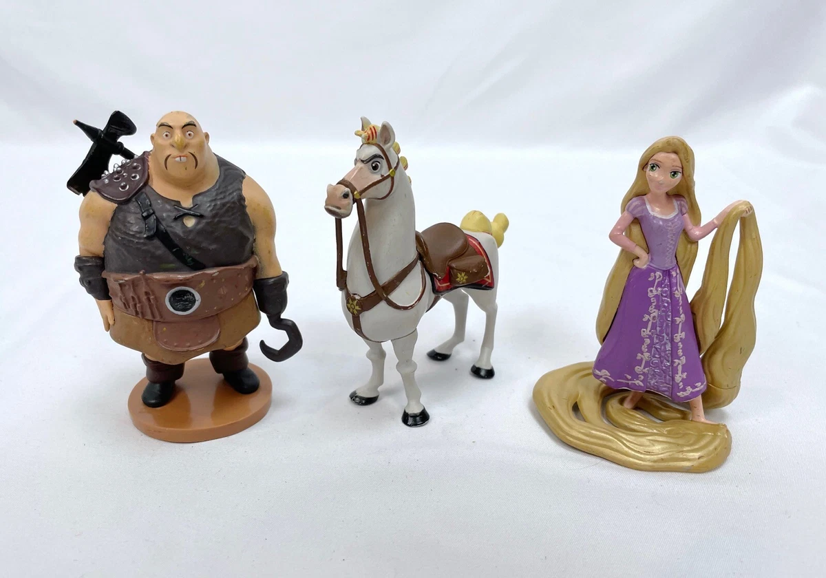 Disney Tangled Rapunzel Set of 3 Figures Maximus Cake Topper eBay