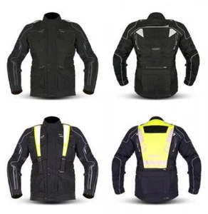Akito Latitude Textile Waterproof Thermal Tripple Layer Motorcycle Jacket Black